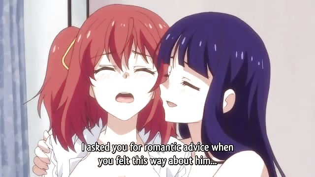 سحاق انمي بنت شعرها ازرق